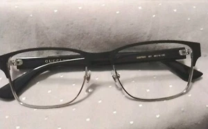 GUCCI 0750O 001 Brillengestell 56□18-150 Schwarz/Silber - Bild 1 von 6
