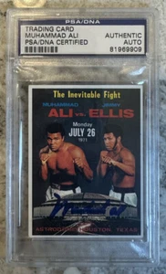 Muhammad Ali Signed Trading Card Boxing PSA/DNA AUTO AUTHENTIC CASSIUS CLAY - Picture 1 of 6