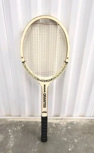 Raqueta de tenis vintage Slazenger Manuel ornamentada M4 5/8 de madera de fibra de vidrio 27" - Imagen 1 de 9
