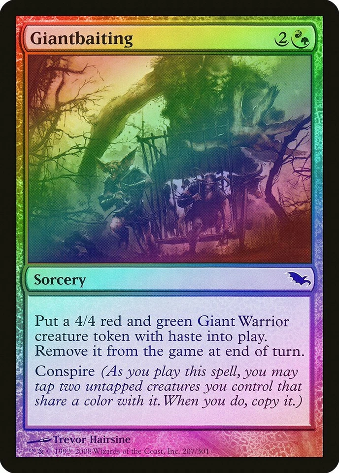 Giantbaiting FOIL Shadowmoor PLD Red Green Common MAGIC MTG CARD ABUGames - Image 1 of 1