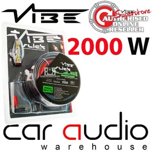 Vibe VSAWK4 4 AWG 2000 Watt Complete 4 Gauge Car Amplifier Amp Sub Wiring Kit - Picture 1 of 1
