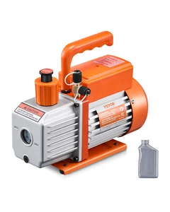Vacuum Pump 3.5 CFM HVAC Single Stage Rotary Vane Vacuum Pump Oil Included - Picture 1 of 12