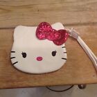 Hello Kitty Sanrio Small White Wristlet Wallet VGC 