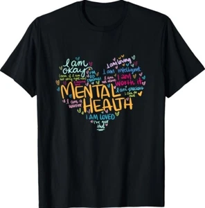 Mental Health Awareness Gifts Depression Support Unisex T-Shirt - Picture 1 of 3