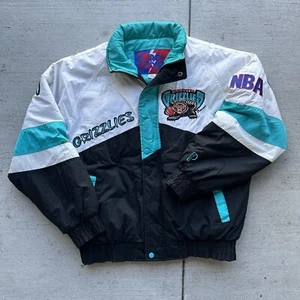 Vintage 90s Vancouver Grizzlies Pro Player By Daniel Young Crazy Back Hit Medium - Picture 1 of 4