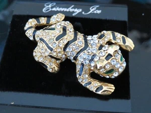 Broche/pin de tigre firmado por hielo Eisenberg - Imagen 1 de 2