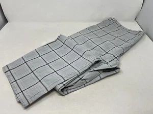 Modern Amusement Plaid Dress Pant 34x30 Grey & Light Blue - Picture 1 of 10