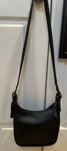 Vintage Coach Janice Legacy Black Leather Crossbody Shoulder Bag #9950 Reg $599 - Picture 1 of 9