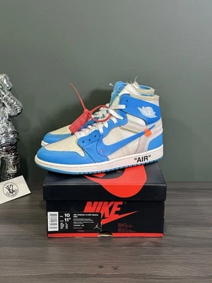 Size 10 - Jordan 1 Retro OG x Off-White High UNC - Image 1 of 4