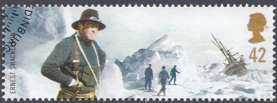 Ernest Shackleton illustrated on 2003 fine used GB stamp - Image 1 of 1