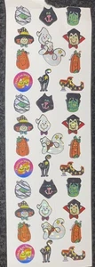 Foglio Adesivo Halloween Micro Mini Prismatico Retrò Nuovo senza scatola - Foto 1 di 2