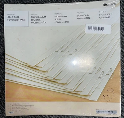 MEMORIAS CREATIVAS 12X12 ESTRENO POLVO DORADO SCRAPBOOK PÁGINAS - 15 HOJAS (D9) Foto 1 de 2