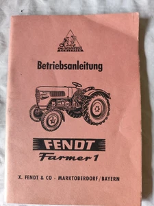 ORIGINAL Fendt Farmer 1 betriebsanleitung K70 - Picture 1 of 7