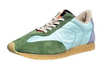 Verbenas Halbschuh One Summer Turquoi Grün Nubukleder Schnürschuh Sneaker