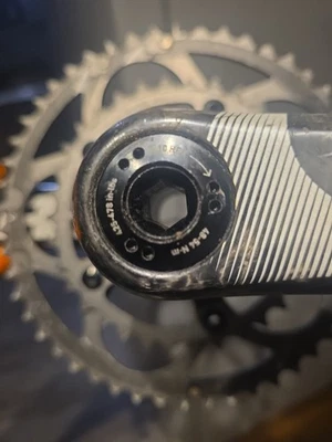 Carbon fiber Sram force Hollow crank set 172 .5 50/34 - Image 1 of 4