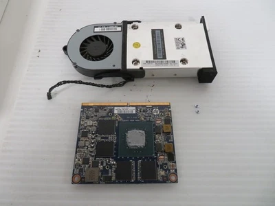 Genuine HP Z2 G4 Mini MXM Quadro P600 2GB Graphics Card +Heatsink Fan L32434-002 - Image 1 of 4