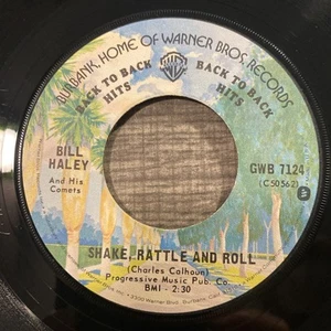Bill Haley 45 Rock Around The Clock / Shake, Rattle & Roll Warner Bros 7124 VG+ - Picture 1 of 8