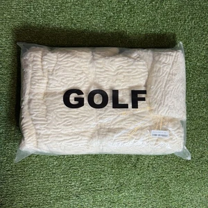 GOLF WANG GRAND LOGO FUR DUCK FEATHER DOWN PUFFER DESIGNER JACKET CREAM SIZE XL - Picture 1 of 4