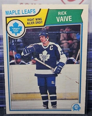 83-84 O-Pee-Chee Rick Vaive 🚨🚨🚨 Toronto Maple Leafs  - Image 1 of 2