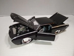 1963 Ford Thunderbird - Dub City Old Skool Black Diecast Car 1:24 - out of box - Picture 1 of 12