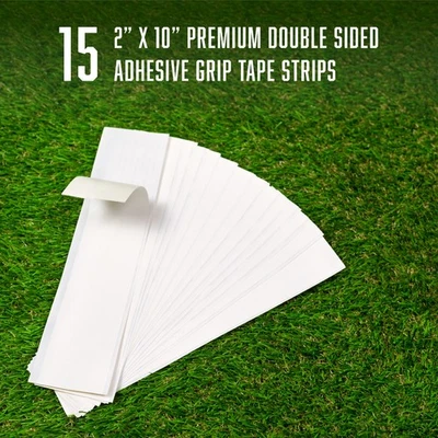 15 Golf Grip Tape Strips Double Sided 2" x 10" Premium Easy Peel US Stock