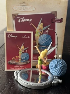 Hallmark Keepsake 2004 Tinker Bell Wind Up Christmas Ornament Peter Pan w/ video - Picture 1 of 10