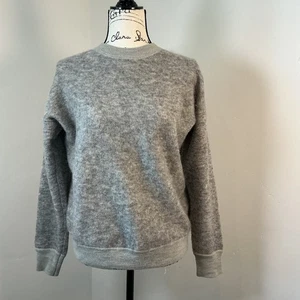 J. Crew Gray Mohair Blend Sweater Crew Neck Pullover Soft Cozy Women's Small - Picture 1 of 7