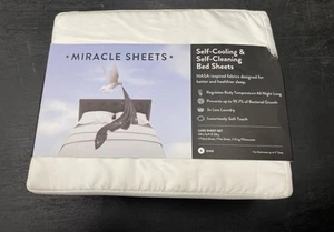 Juego de sábanas y funda de almohada Miracle Sheets King Size Luxe satén - blanco - Imagen 1 de 4