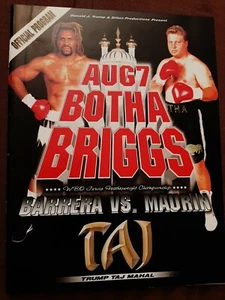 Francois Frans Botha - Shannon Briggs glossy Boxing Program Trump Taj Mahal - Picture 1 of 5