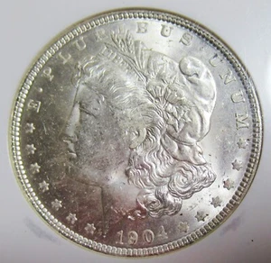 1904-O Morgan Dollar, NGC MS63 - Picture 1 of 4
