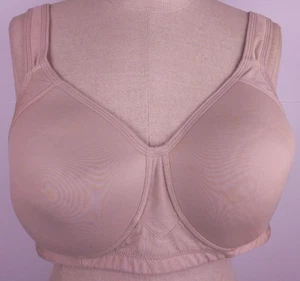 Vanity Fair 71500 Medium Impact Beige Wireless Sports Bra Size 38 C. (28) - Picture 1 of 14