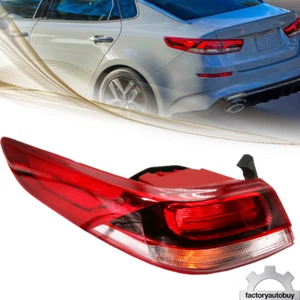Halogen Driver Side Red Len Outer Tail Light Lamp Left For 2016-2020 Kia Optima - Picture 1 of 9