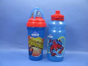 ZAK Marvel Spiderman LOOP STRAW TUMBLER W/ LID & WATER SPORT BOTTLE, USA, NO BPA - Picture 1 of 6