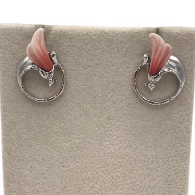 Pendientes perforados Franz porcelana libélula rodio  Foto 1 de 4