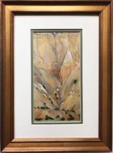 Georgia O'Keeffe "Acantilados más allá de Abiquiu, 1943" arte personalizado enmarcado Nuevo México - Imagen 1 de 3