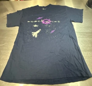 Space drift T-Shirt –Burna Boy- Cosmic Graphic Tee Navy Galaxy Adventure Shirt L - Picture 1 of 9