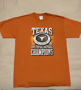 Texas Longhorns 2005 Football National Champions T-Shirt Mens Large Burnt Orange - Picture 1 of 4