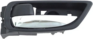 Interior Door Handle Chrome Lever Rear Left Black Housing - Dorman 79858 - Foto 1 di 3