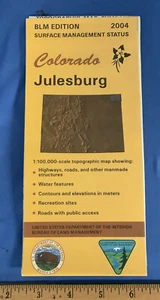 USGS BLM EDITION TOPOGRAPHIC MAP COLORADO - JULESBURG - Picture 1 of 4