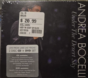 Andrea Bocelli : Under the Desert Sky 2 Disc Set - (CD/DVD) New - Foto 1 di 2