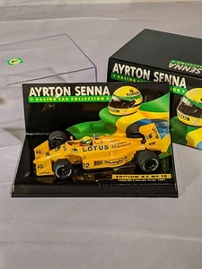 Ayrton Senna Collection No 15. 1987 Lotus 99T 1:43 Minichamps w/Sleeve  - Picture 1 of 5