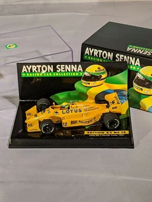 Ayrton Senna Collection No 15. 1987 Lotus 99T 1:43 Minichamps w/Sleeve  - Image 1 of 4