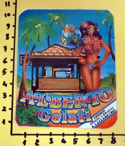 ALBERTO ICE CREAM BOLOGNA STICKER VINTAGE NEW ORIGINAL - Picture 1 of 1