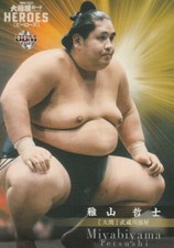 Miyabiyama Tetsushi (Ozeki Sumo Wrestler) Japan Heroes BBM Card 13 (2021)