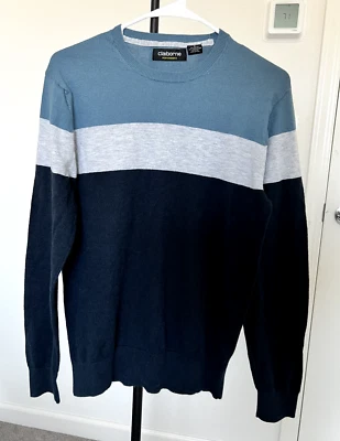 Liz Claiborne Performance 男式蓝色黑色灰色毛衣 — 第 1/4 张图片