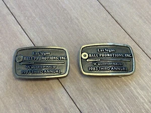 1983 Las Vegas 8 Ball Promotions Inc "A" Quarterfinalist Buckle SEPARAT VERKAUFT - Bild 1 von 10