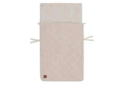 Jollein Fußsack Gruppe 0+ 3/5 Punkte Check Knit – Oatmeal - Bild 1 von 4