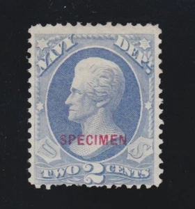 US O36S 2c Navy Department Specimen Official Unused Fine NGAI SCV $75 - Picture 1 of 2