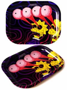 THE SIMPSONS Metal Rolling Tray "BARTED" Small Tray 18cm x 14cm - Picture 1 of 1