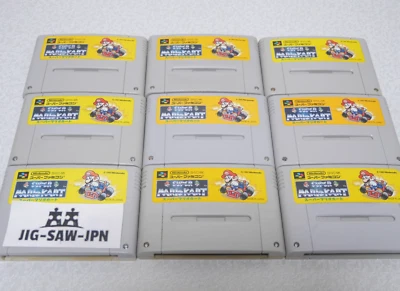 Super Mario Kart ×9 /Lot of 9  SFC Nintendo Super Famicom free shipping Japan - Image 1 of 3